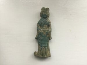 Chinese So Very Old Jade Hard Stone Of A Lady Carved Pendant