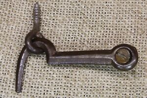 Old Cabinet Hook Eye Shutter Latch Swing Flip Catch Rustic Iron 1880 S Vintage