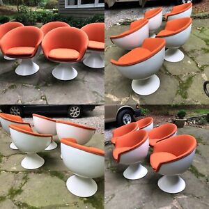 Space Age Chromcraft Dining Set 5 Chairs Mid Century Modern New Upholstery 1970s