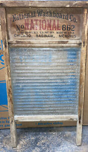 Antique National Washboard Co No National 510 Chicago Saginaw Memphis