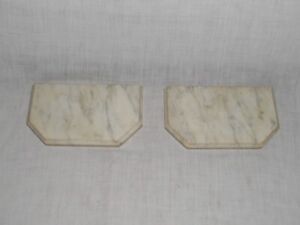2 Antique Marble Dresser Tops W Beveled Edges
