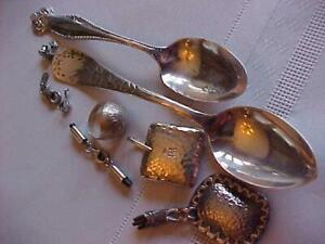 Sterling Silver Scrap Lot Spoons Jewelry 84g Pendant Ring Clasps