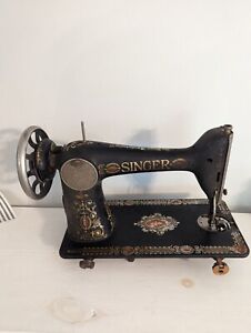 Singer Antique Sewing Machine G0596415 1924 Treadle Model 66 1 Red Eye Cast