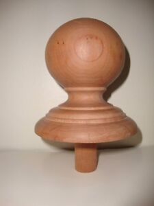Wood Finial Unfinished For Newel Post Finial Or Cap 3
