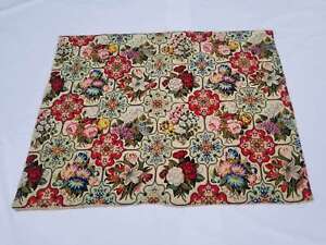 Antique Berlin Woolwork Needle Point Handmade Floral Multicolor Rug 226x188cm