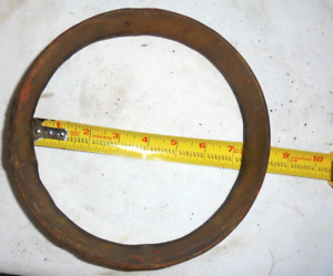 Antique Wagon Wheel Hub Steel Rings 1 Farmhouse Rustic With Rust