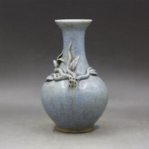 9 1 Collect Chinese Song Porcelain Ru Kiln Green Glaze Branch Hacking Vase
