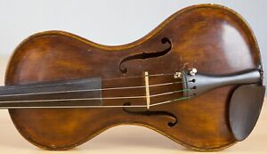 Old Vintage Violin 4 4 Geige Viola Cello Fiddle Label Georges Chanot Nr 249