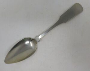 Coin Silver 9 Serving Spoon Bolles Hasting Hartford Cn C 1845 No Mono 42 Gr