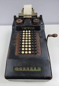 Antique Vintage Victor Hand Crank Adding Machine 1920 S It Cranks 