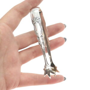 Eagle Sterling Co 925 Sterling Silver Antique Art Deco Sugar Tongs