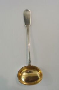 Imperial Russian 84 Silver Hallmarked Partial Gilt Punch Ladle C 1853
