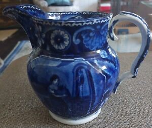 Rare Antique Ca 1820 Clews Staffordshire Water Girl Or Rebecca Pitcher
