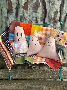 Primitive Handmade Ghosts Ghost Bowl Fillers Farmhouse Fall Decor Halloween