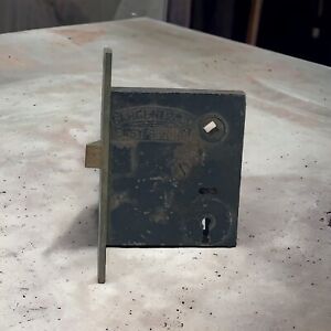Antique Sargent Heavy Duty Easy Spring Mortise Lock Brass Cast Iron No Key 