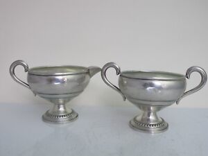 Empire Weighted Sterling Silver Mini Sugar Bowl Creamer Pitcher 22