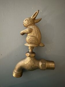 Vintage Brass Spigot Rabbit