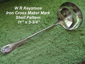 W R Keystone Silver Plate Punch Ladle 11 With 3 3 4 Bowl Large William Rogers