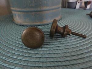 Antique Drawer Pulls Handles Bronze Flat Round Cabinets Vintage Knob