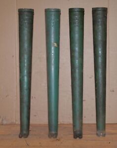 4 Cast Iron Antique Rope Machine Legs New England Butt Co Industrial Table Stand