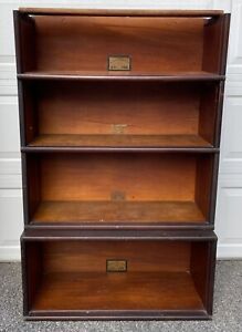 Antique Barrister Bookcase Globe Wernicke For Parts Stacking Sectional Lot