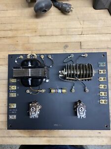 Vintage Ac Dc Electric Switch Panel Power Supply Rectifier On Asbestos 1948