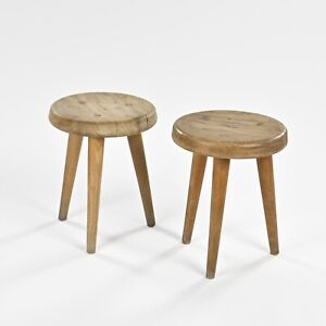 Pair Of Stools In The Style Of Charlotte Perriand