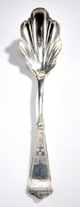 Wallace Sterling Silver Serving Spoon Flatware Ornate 6 