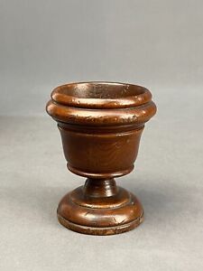 19th Century Treen Ware Turned Wood 4 Mortar Small Cup