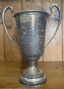 1977 Vintage Silver Plate Trophy Loving Cup Trophies Trophy