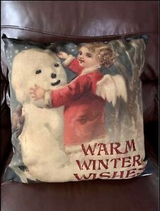 Ragon House Warm Winter Wishes Throw Pillow