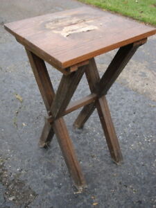 Arts Crafts Mission Oak Lamp Table As Is