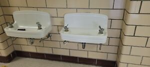 1950 Schoolhouse Crane Erie Double Bubbler Drinking Fountain Cool Find 