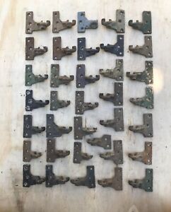 Lot Of 36 Antique Cast Iron Victorian Hinge House Shutters Hardware