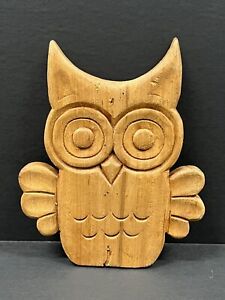 Small Carved Wood Owl Papermache Mold S