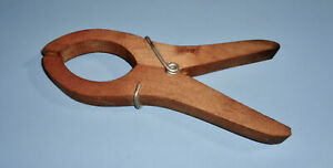 Antique Blanket Quilt Se Cur Wooden Clamp Clothespin Like Textile Tool Aafa