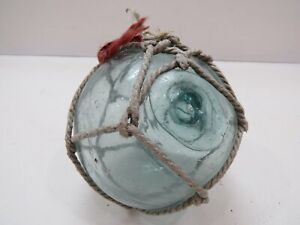 Authentic 4 Inch Japanese Netted Glass Float Ball Buoy Tiki Bar F1 5b2225 