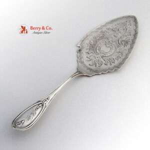 Coin Silver Pie Server Olive Pattern 1860