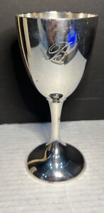 International Silver Co 8oz 6 Wine Water Wedding Toast Goblet B Silverplate