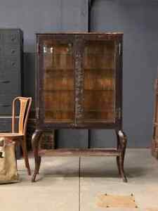 Antique Medical Cabinet Industrial Medical Cabinet With Cabriole Legs