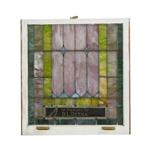 Reclaimed Stained Glass Church Bottom Window