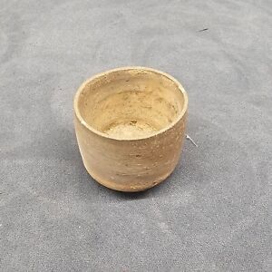 Antique Chinese Handmade Hard Pottery Drinking Cup From Zhejiang Region