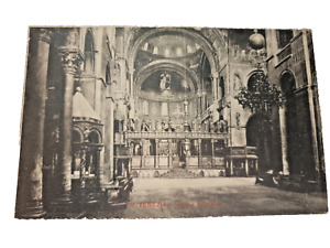 Venice 1906 Venezia Interno San Marco Italy Postcard Old Ak Photo Postcard