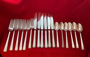 1940s Westmorland Sterling Silver 925 John And Priscilla 18 Pc Service For 6