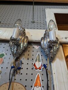 Pair Of 9 Art Deco Riddle Sconces Rewired And Restored