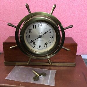 Seth Thomas Ships Wheel Clock Mayflower 3