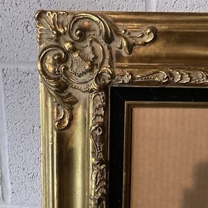 Gold Black Picture Frame Wood 16 X 20