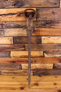 Antique Cast Iron Hay Bale Spear Harpoon