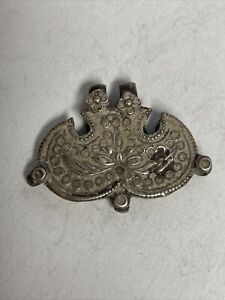 Indian Multi Design Silver Tone Amulet Pendant