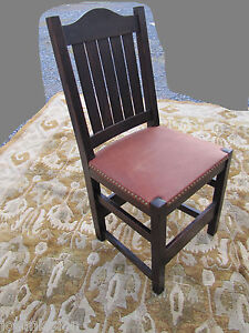 Antique L Jg Stickley Early Dining Chair Mission Oak W3132